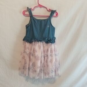Calvin Klein Blue and Pink Floral Kids Dress